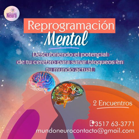 Taller individual de Reprogramación mental 3 encuentros Lic