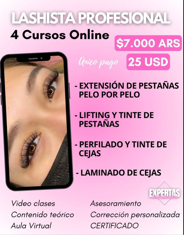 Lashista Profesional Expertas Academia Online