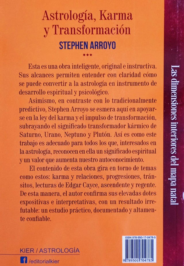 Astrolog A Karma Y Transformaci N Stephen Arroyo Editorial La Osa