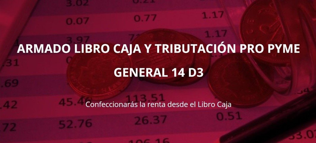 ARMADO LIBRO CAJA Y TRIBUTACIÓN PRO PYME GENERAL 14 D3 