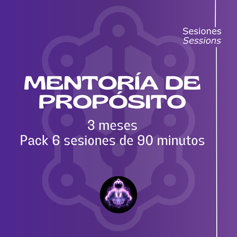 MENTORÍA DE PROPÓSITO- 3 MESES (Pack 6 Sesiones)