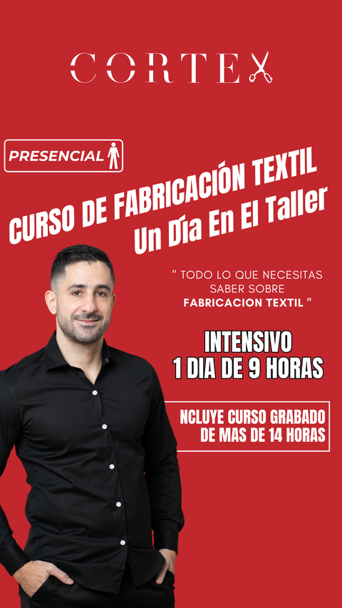 Curso Presencial INTENSIVO Fabricación Textil: Un Día En El Taller