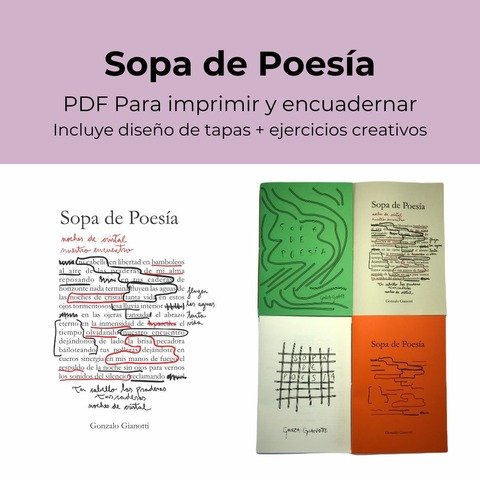 Sopa de Poesía - PDF para imprimir y encuadernar