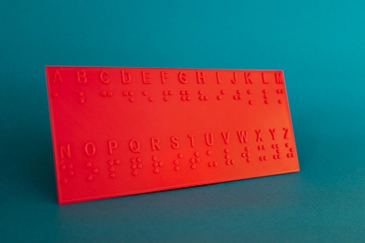 Regla en Braille ''AbcBraille''