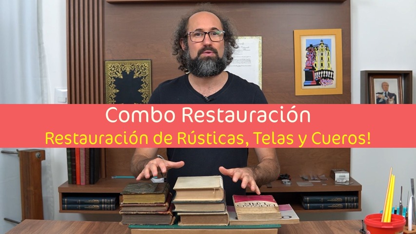 Combo de los Cursos de Restauración de Encuadernaciones! Módulo 1 + Módulo 2 + Módulo 3