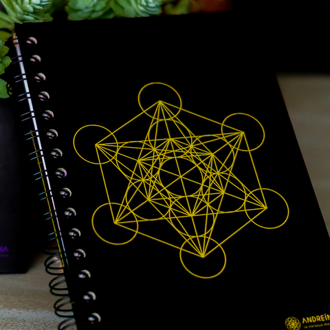 Cubo de Metatrón: cuaderno con geometría sagrada