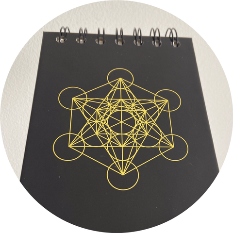 Libreta Cubo de Metatrón - geometría sagrada
