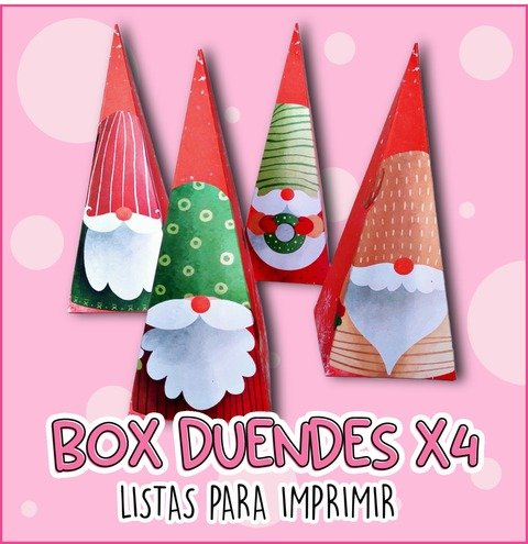 BOX DUENDES X4 LISTAS PARA IMPRIMIR