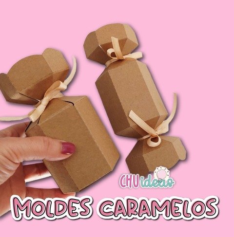 Box caramelos Moldes Png