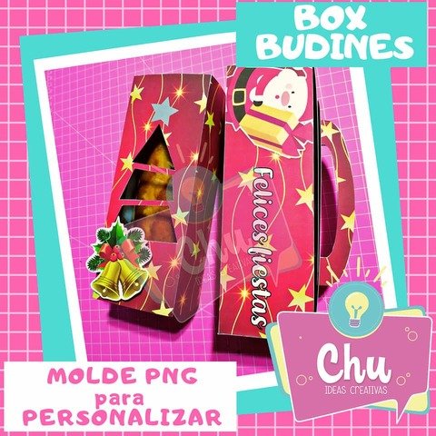 BOX BUDIN X2 MODELOS MOLDES PNG