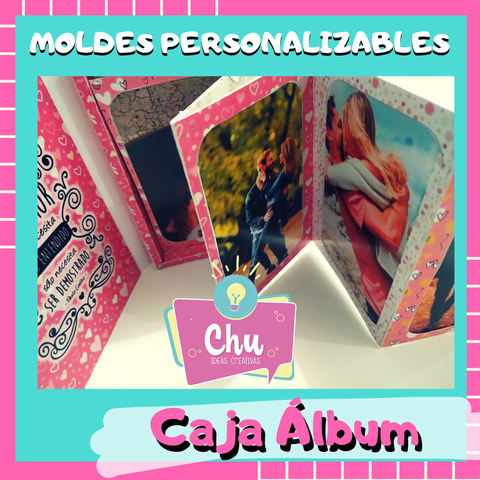 Caja album moldes png + LISTA ENAMORADOS