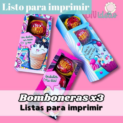 PACK BOMBONERAS SEMANA DE LA DULZURA X3