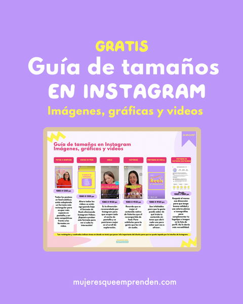 Guía de Gratis: Tamaños en Instagram Imágenes, gráficas y videos 