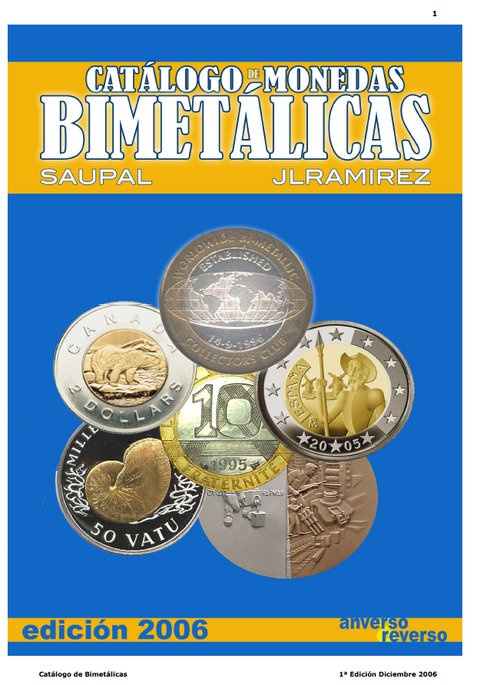 Catálogo Monedas Bimetálicas del Mundo 2006.