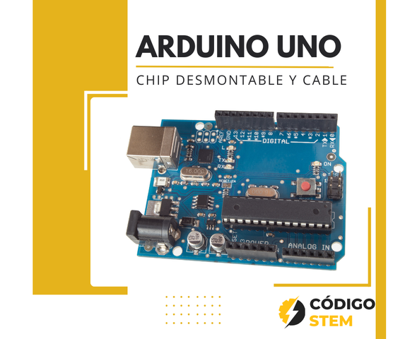Placa Arduino UNO (Atmega328p) + Cable