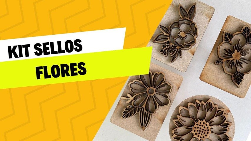 Kit Sellos Flores.