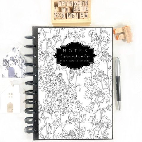 CUADERNO NOTES ESSENTIALS A4 FLOWER DOODLE
