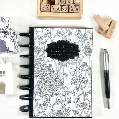 CUADERNO NOTES ESSENTIALS A5 FLOWERS DOODLES