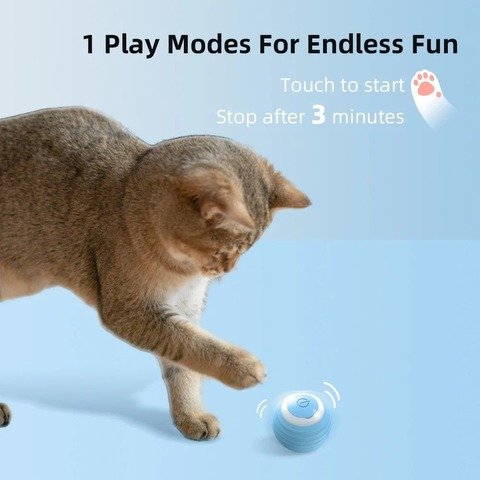 Pelota de juguete inteligente para mascotas. ¡SE MUEVE SOLA! Carga por USB