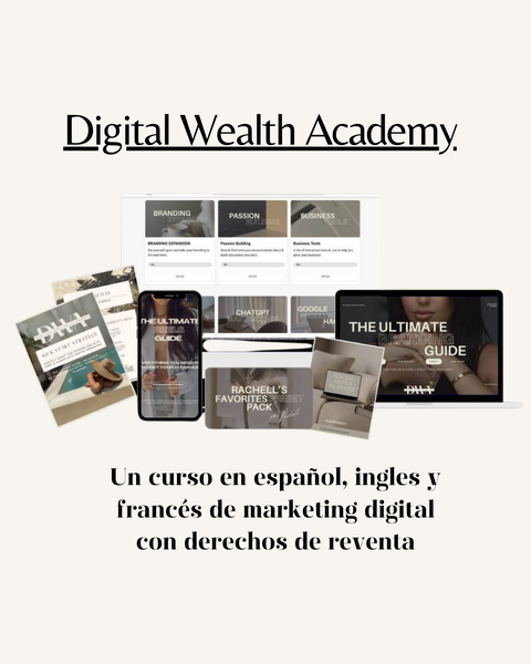 Digital Wealth Academy: Curso de marketing digital con derechos de reventa