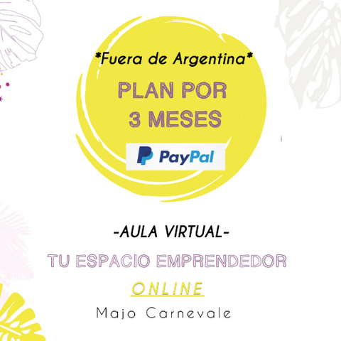 4. Plan por 3 meses RESTO DEL MUNDO (en USD)