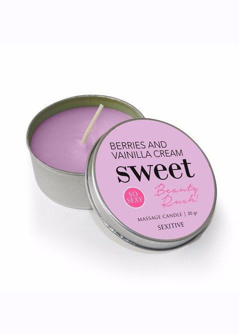 Massage Candle Sweet Beauty Rush Berries and Vainilla Cream