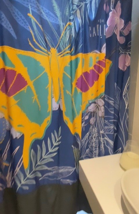 Cortina de baño Butterfly 