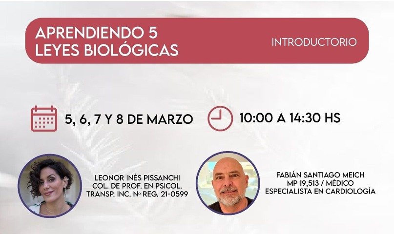 E-Learning/Introducción a los Programas Biológicos de la Vida-Inicio 5/3-Fin 5/6/24