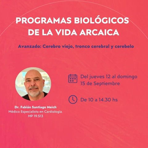 2) Programas Biológicos de la Vida Arcaica - Aprendiendo 5 Leyes Biológicas - Avanzado: Cerebro Viejo - Tronco Cerebral y Cerebelo - Septiembre.
