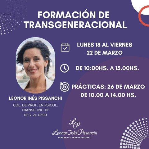 Psicogenealogía y Transgeneracional - Marzo 2024
