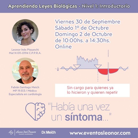 B) Aprendiendo 5 Leyes Biológicas - Introductorio - NO ES NECESARIO ESTUDIOS NI EXPERIENCIA PREVIA - CUPOS LIMITADOS