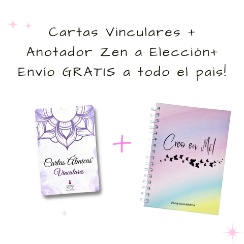 Combo Cartas Álmicas VINCULARES + Anotador Zen con ¡ENVÍO GRATIS!