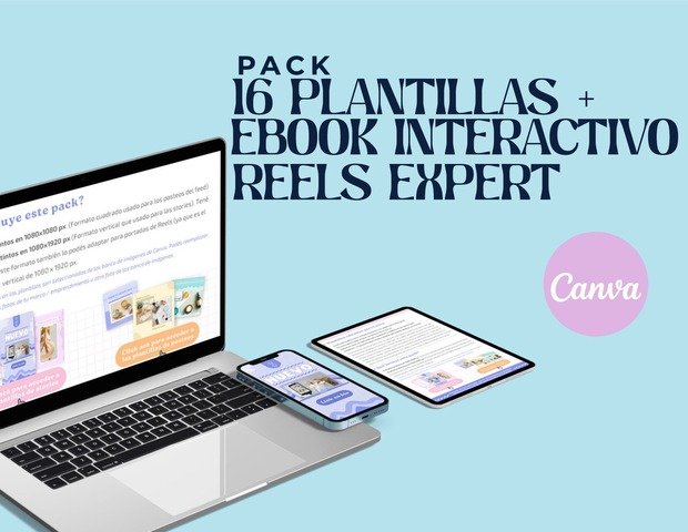 Pack: Ebook interactivo Instagram reels + Plantillas 