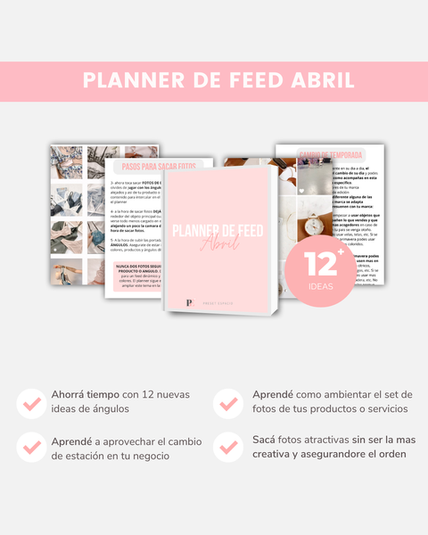 Planner de feed abril