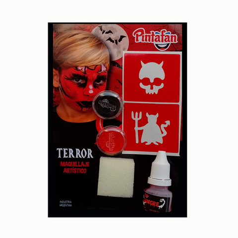 Maquillaje Artístico Pintafán Kit con Accesorios Terror 616-04