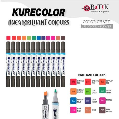 Kurecolor Marcador - Línea: Brilliant Colours (colores brillantes)