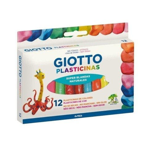 Plastilinas Giotto Natural x12 (Plasticina)