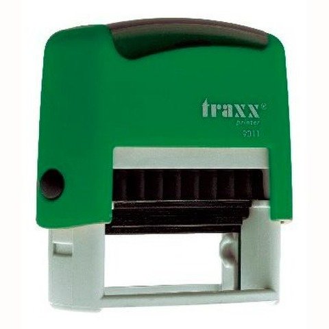  Promo sello completo Traxx (9011) + 3 líneas de texto Verde