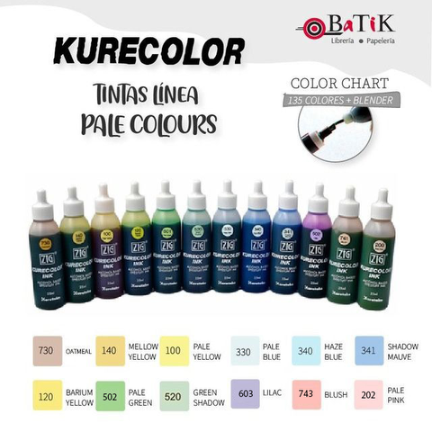 Kurecolor Tinta Línea: Pale Colours (colores pálidos)