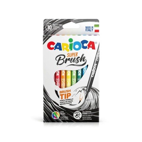 Marcador Carioca Color Super Brush x10 (42937)