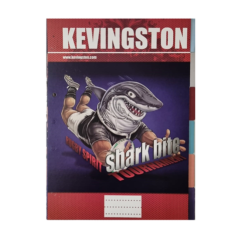 Separadores A4 Licencia 6 Pos. con Oreja Kevingston Modelo Shark bite