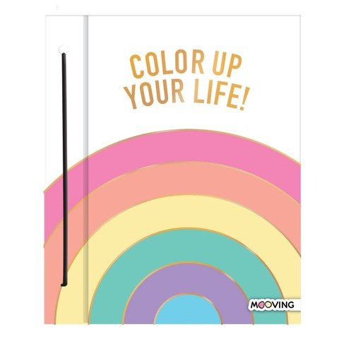 Carpeta N°3 dos tapas Mooving Golden Rainbow Color Up your Life