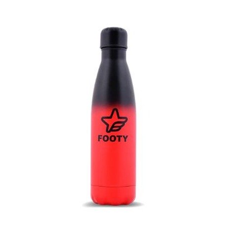 Botella Reutilizable Footy Termica Acero 500ML Batik Negra y Roja (BOTERM133)