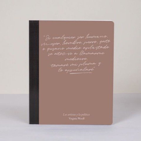 Cuaderno Fera Encuadernado 20x25cm Rayado Virginia Woolf