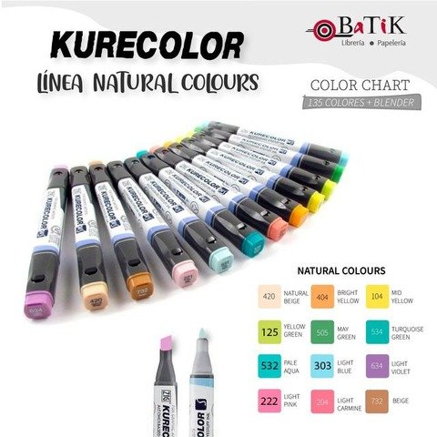 Kurecolor Marcador - Línea: Natural Colours (colores naturales)
