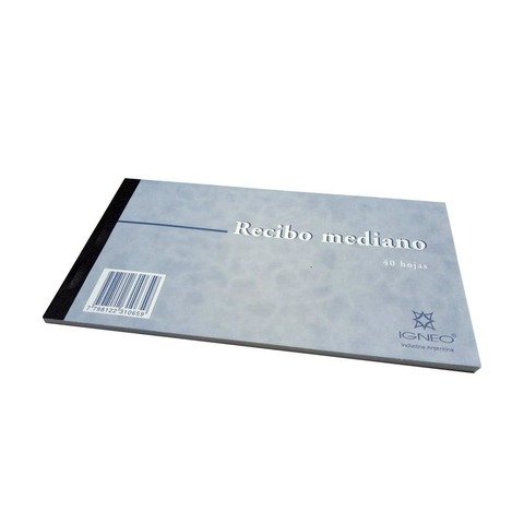 Talonario Recibo Mediano Igneo/Nepaco (10x19cm)
