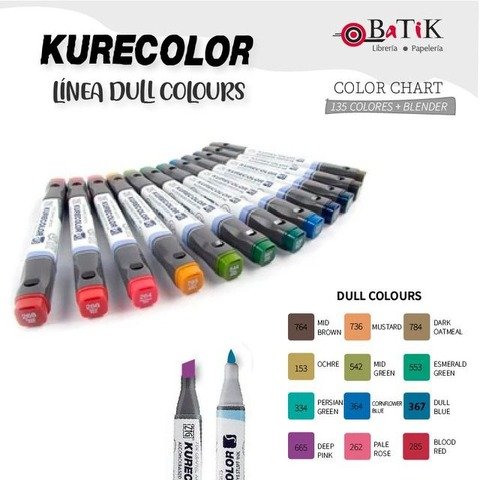 Kurecolor Marcador - Línea: Dull Colours (colores apagados)
