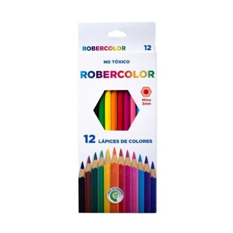 Lápiz Robercolor Color x12 Largos Mina 3mm (Pax)