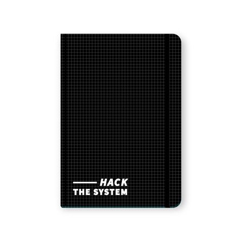 Cuaderno Fera Cosido 14x20cm con Elástico Hack The System