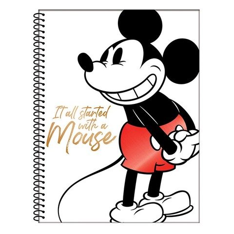 Cuaderno Universitario Rayado T/SemiRígida Mooving Mickey Mouse Its All Started with ...